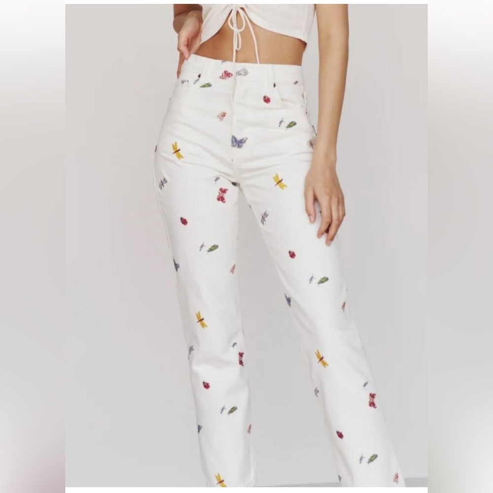 Reformation Cynthia ladybug high rise straight jeans- size 27
